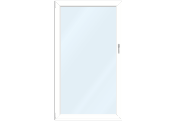 Aluminium-clad uPVC French-door white