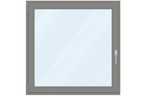 Aluminium window grey aluminium