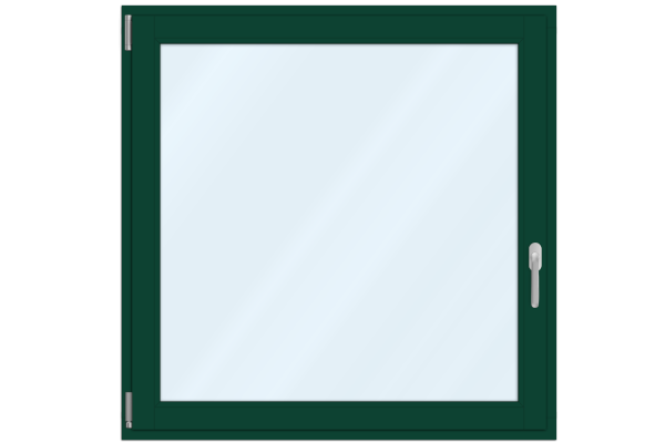 Aluminium window moss green