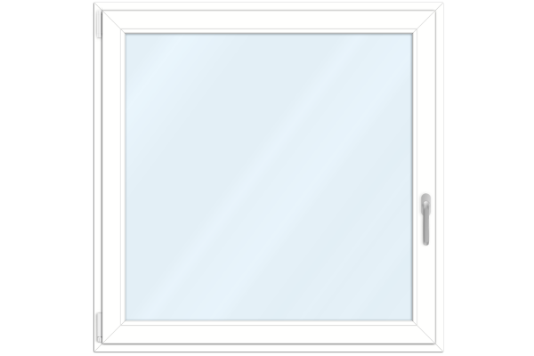 Aluminium-clad uPVC window white