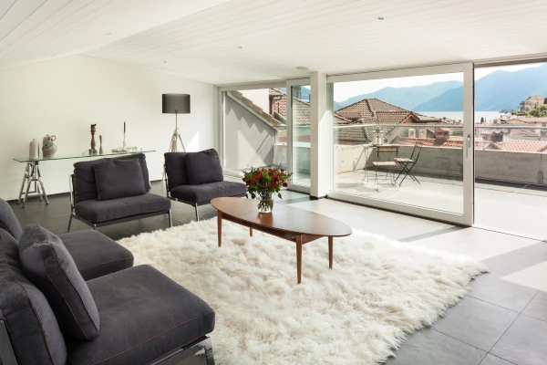 Open uPVC patio door