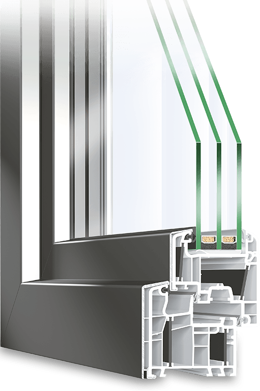 uPVC-Aluminium Window Energeto Twinset 5000