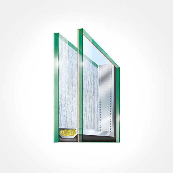 Frosted Glass Cross Section