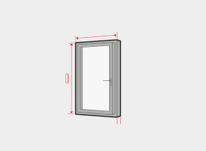 Measure patio door