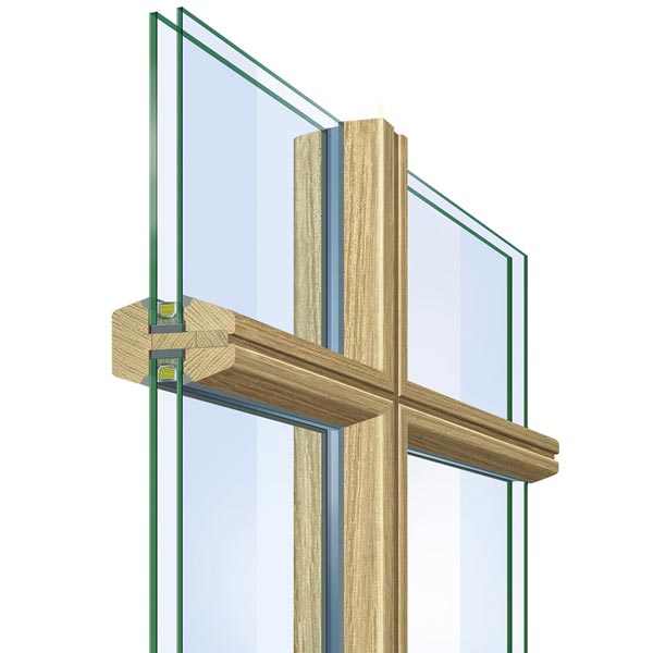 Timber glazing bar