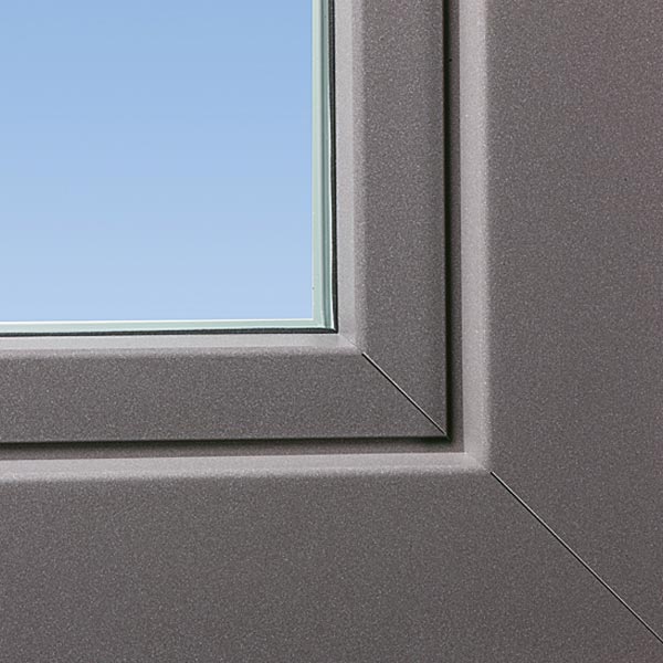 Grey Aluclad upVC window
