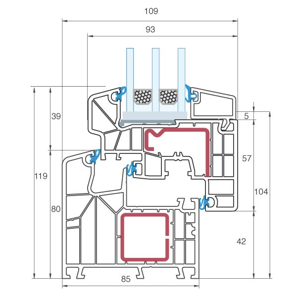 Ideal 8000s semi-recessed - Detailed View